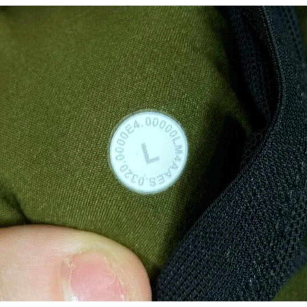 Lululemon Down For It All Hoodie Jacket Mens L Green Hooded Quilted Puffer Zip